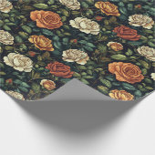 Cool Roos Rustic Wrapping Paper Cadeaupapier (Hoek)