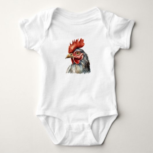 Cool Rooster Face Romper (Voorkant)
