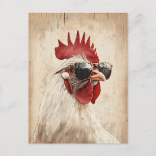 Cool Rooster in zonnebril Illustratie Briefkaart