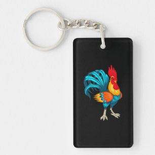 Cool Rooster Mexican Roosters Chicken Boerderij An Sleutelhanger