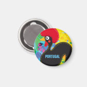 Cool Rooster van Portugal Magneet (Voorkant / Achterkant)