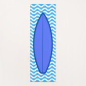 Cool Royal Blue Waves Surfende Yoga Mat (Voorkant)
