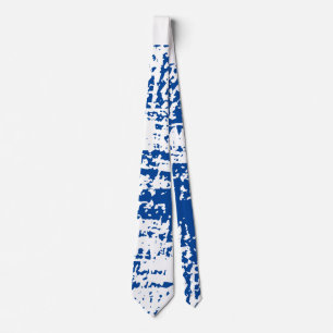 🕶 Cool Royal Blue & White Mannen Necktie Stropdas