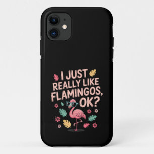 Cool Roze Flamingo Liefhebber Cadeau voor Mannen V Case-Mate iPhone Case