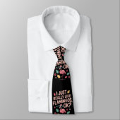 Cool Roze Flamingo Liefhebber Cadeau voor Mannen V Stropdas (Gebonden)
