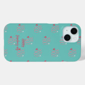 Cool Roze "XOXO" Harten Gelukkige Valentijnsdag Case-Mate iPhone Case (Achterkant (horizontaal))