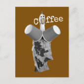Cool Rubber Chicken Coffee Briefkaart (Voorkant)