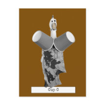 Cool Rubber Chicken Coffee Briefkaart