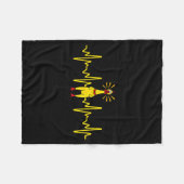 Cool Rubber Chicken Design For Men Women Kids Rubb Fleece Deken (Voorkant (Horizontaal))