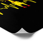 Cool Rubber Chicken Design For Men Women Kids Rubb Poster (Hoek)