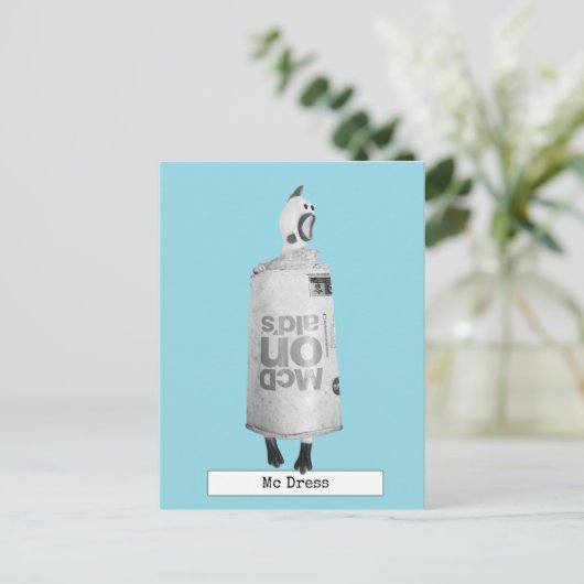 Cool Rubber Chicken Mode Briefkaart (Staand voorkant)