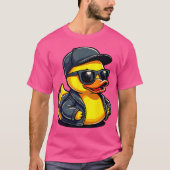 Cool Rubber Duck Kostuum Gangster Style Funny Hip T-shirt (Voorkant)