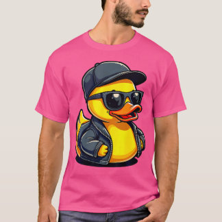 Cool Rubber Duck Kostuum Gangster Style Funny Hip T-shirt