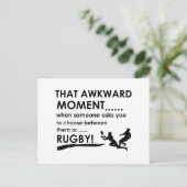 Cool Rugby-design Briefkaart (Staand voorkant)