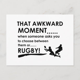 Cool Rugby-design Briefkaart