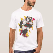 Cool Rugby Panda T-shirt (Voorkant)