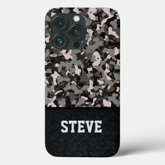 Cool Rugged Camo Name Mannen Stijlvol Case-Mate iPhone Case (Achterkant)
