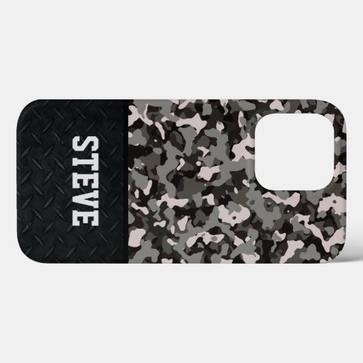 Cool Rugged Camo Name Mannen Stijlvol Case-Mate iPhone Case (Achterkant (horizontaal))