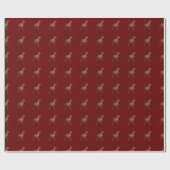 Cool Running Deinonychus Dinosaur Cadeaupapier (Vlak)