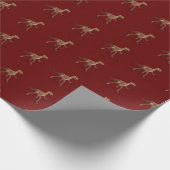 Cool Running Deinonychus Dinosaur Cadeaupapier (Hoek)