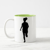 Cool Running Girl Tweekleurige Koffiemok (Links)