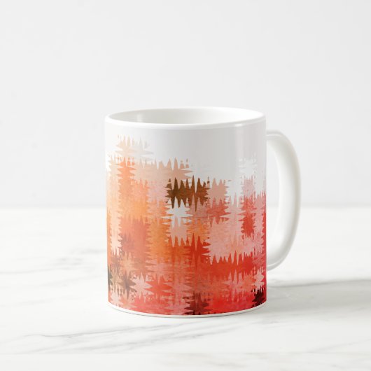 Cool Rustic Autumn Pattern Koffiemok (Voorkant rechts)