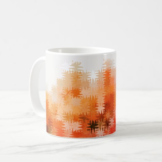 Cool Rustic Autumn Pattern Koffiemok (Voorkant links)