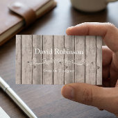 Cool Rustic Country Wooden Texture Kijk Visitekaartje