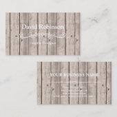Cool Rustic Country Wooden Texture Kijk Visitekaartje (Voorkant / Achterkant)