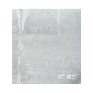 Cool Rustic Gray Concrete Notitieblok
