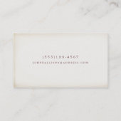 Cool Rustic  Guy's Black Chalkboard Visitekaartje (Achterkant)