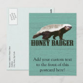 Cool Rustic Honey Badger Briefkaart (Voorkant / Achterkant)
