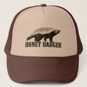 Cool Rustic Honey Badger Trucker Pet (Voorkant)
