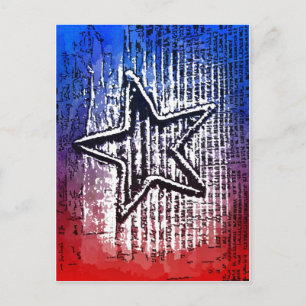 Cool Rustic Lone Star Pop Art Print Briefkaart