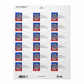 Cool Rustic Lone Star Pop Art Print Etiket (Full Sheet)