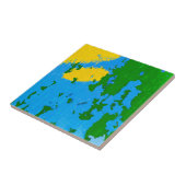 Cool Rustic Peeling Paint Tegeltje (Zijkant)