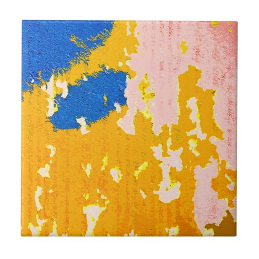 Cool Rustic Peeling Paint Tegeltje (Voorkant)