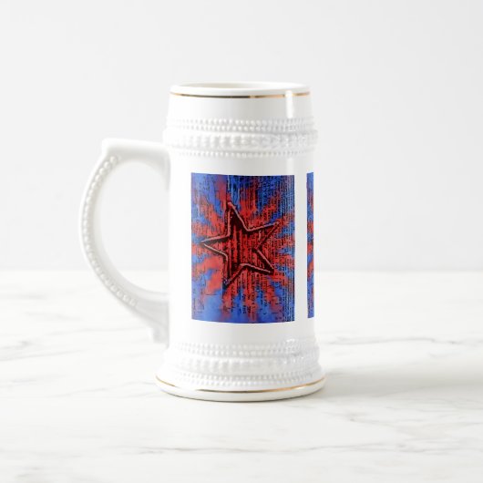 Cool Rustic Star Pop Art Print Bierpul (Links)