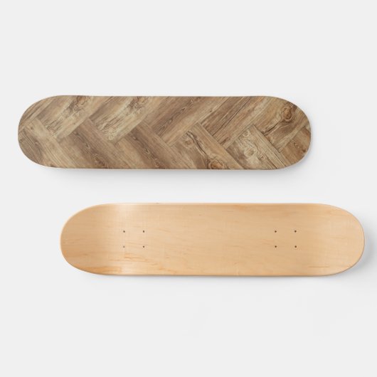 Cool Rustic Wooden Pattern Persoonlijk Skateboard (Horizontaal)