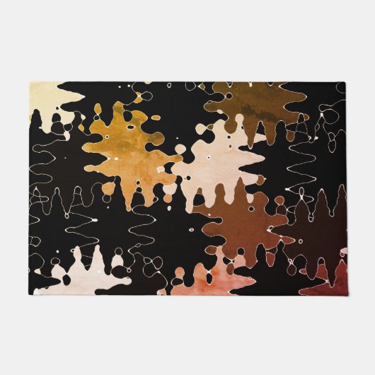 COOL Rustieke Abstract Patroon Deurmat (Voorkant)