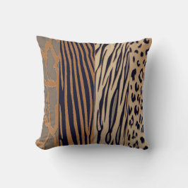 Cool rustieke dier gedrukt zebra streep kussen