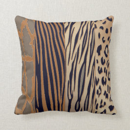 Cool rustieke dier gedrukt zebra streep kussen