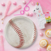 Cool rustieke honkbal Sport team Modern Papieren Bordje (Feest)