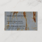 Cool Rusty Grunge Generic Card-sjabloon Visitekaartje (Achterkant)