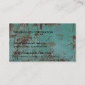 Cool Rusty Grunge Generic Card-sjabloon Visitekaartje (Achterkant)