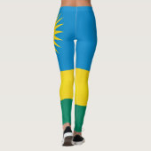Cool Rwanda Flag Mode Leggings (Achterkant)