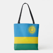 Cool Rwanda Flag Mode Tote Bag (Achterkant)
