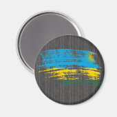Cool Rwandese vlag ontwerp Magneet (Voorkant / Achterkant)