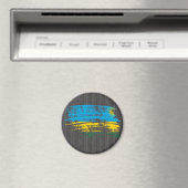 Cool Rwandese vlag ontwerp Magneet (Insitu (Vaatwasser))