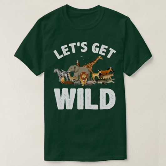 Cool Safari Animal voor mannen Zoo Oerwoud Wildli T-shirt (Design voorkant)